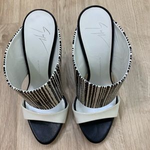Giuseppe Zanotti Design black and white heels